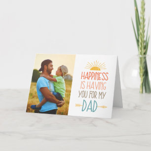 Happiness Photo Father's Day Card