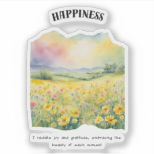 Happiness Positive Affirmation Card