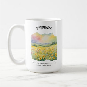 Happiness Positive Affirmation Card Coffee Mug