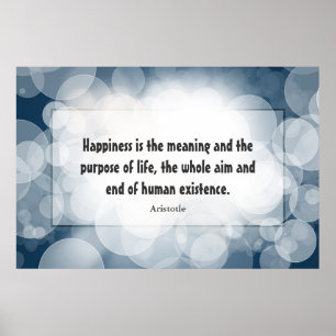 Happiness Poster: Aristotle Poster