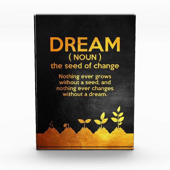 Happiness Quote Dream Definition Photo Block (Front)
