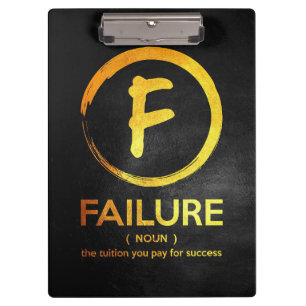 Happiness Quote Failure Definition Clipboard