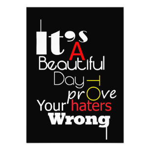 Happiness Quote It Is A Beautiful Day Photo Print