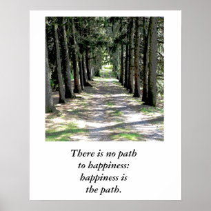 Happiness quote - poster