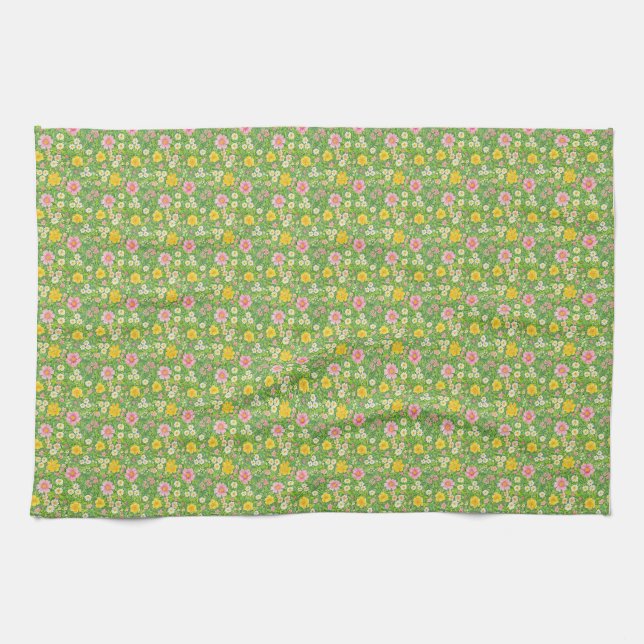 Happiness Shared Is The Flower Tea Towel (Horizontal)