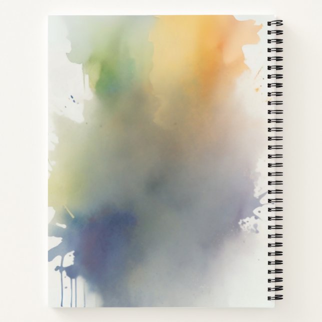 HAPPINESS Spiral Notebook (Back)