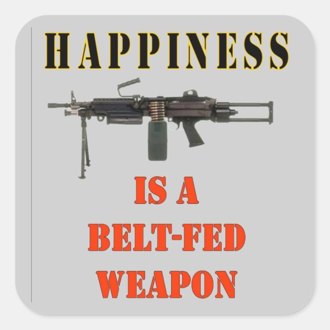 HAPPINESS SQUARE STICKER (Front)