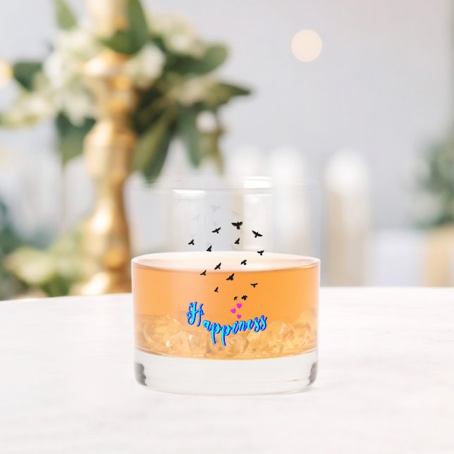 Happiness Whiskey Glass (Insitu (Wedding))
