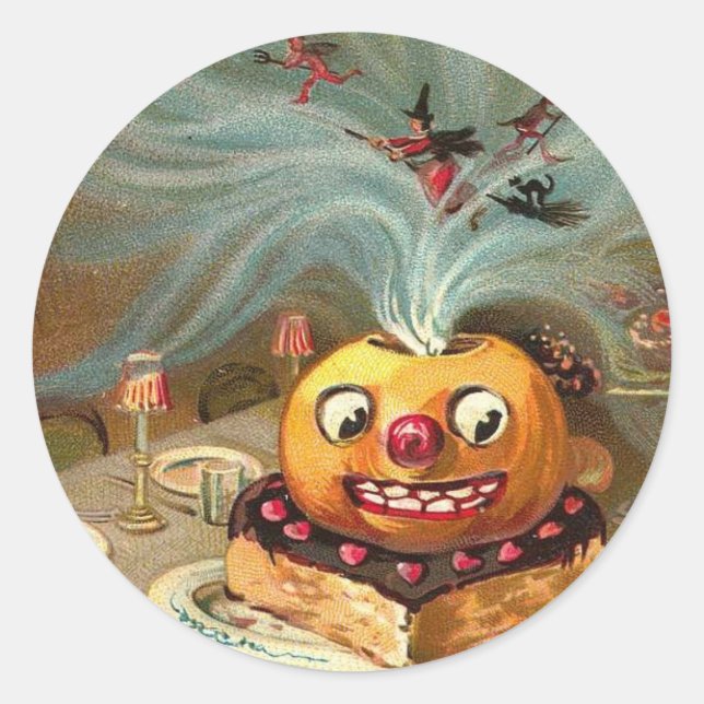 Happowe'en Classic Round Sticker (Front)