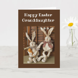 HAPPPY EASTER **GRANDDAUGHTER** CARD