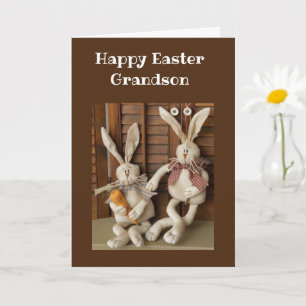 HAPPPY EASTER **GRANDSON** CARD