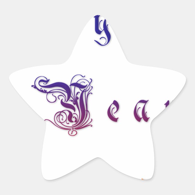 Happu New Year 2015 Hakuna Matata wishes.png Star Sticker (Front)