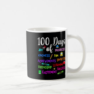 Happy 100 Day Of School Teacher Kid Boy Girl Kinde Coffee Mug