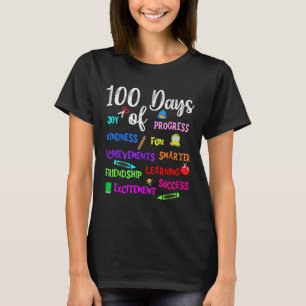 Happy 100 Day Of School Teacher Kid Boy Girl Kinde T-Shirt