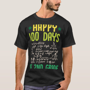 Happy 100 Days Of 2nd Grade Math Teacher Equations T-Shirt