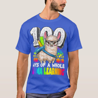 Happy 100 Days Of A Whole Llama Learning 100th Day T-Shirt