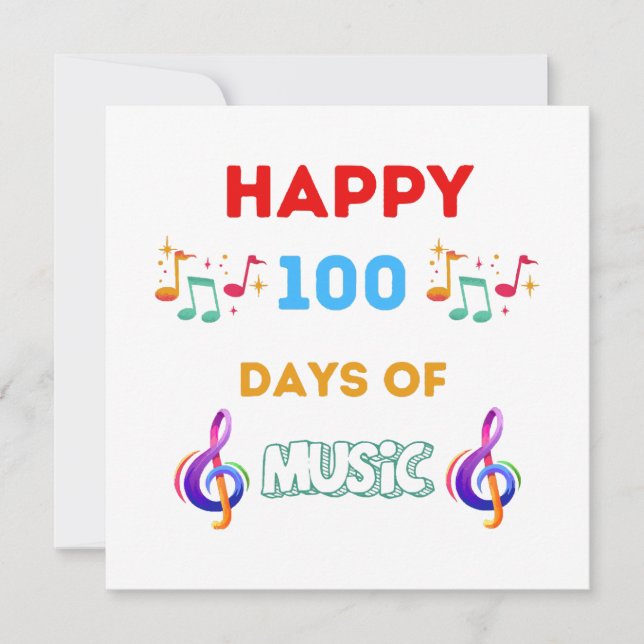Happy 100 Days Of music (Front)