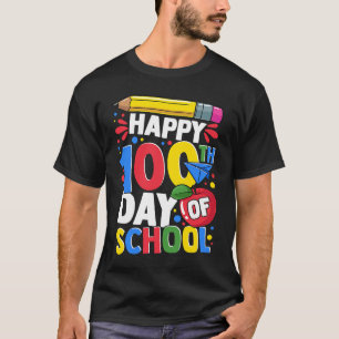 Happy 100 Days Of School 100th Day Boys Girls Kids T-Shirt