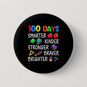 Happy 100 Days Of School 100th Day Of School Kids 6 Cm Round Badge