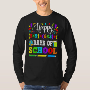 Happy 100 Days Of School 100th Math Equation Teach T-Shirt
