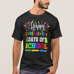 Happy 100 Days of School 100th Math Equation Teach T-Shirt