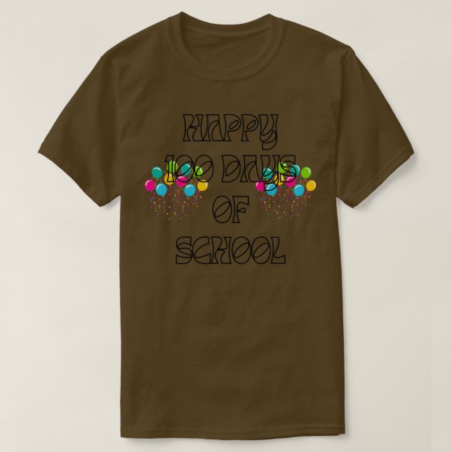 happy 100 days of school 65 T-Shirt (Design Front)