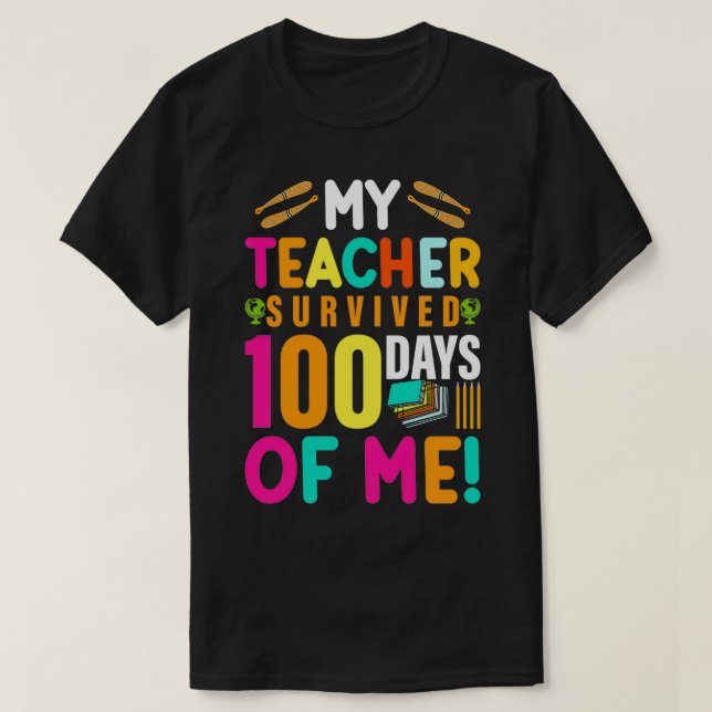 happy 100 days of school 66 T-Shirt (Design Front)