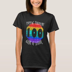 Happy 100 Days Of School And Still Poppin 100th Da T-Shirt