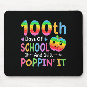 Happy 100 Days Of School And Still Poppin' It Kids Mouse Pad