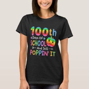 Happy 100 Days Of School And Still Poppin' It Kids T-Shirt