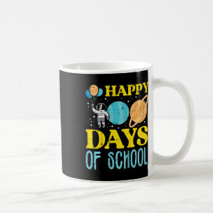 Happy 100 Days Of School Astronaut Planets 100th D Coffee Mug