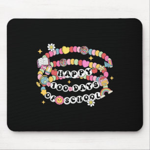 Happy 100 Days Of School Bracelet Teacher Student Mouse Pad