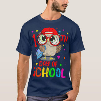Happy 100 Days Of School Cute Owl Teachers 100 Day T-Shirt