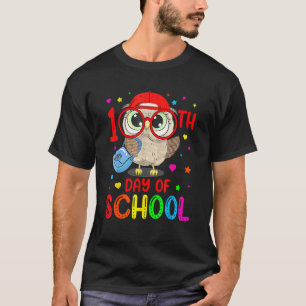 Happy 100 Days Of School Cute Owl Teachers 100 Day T-Shirt