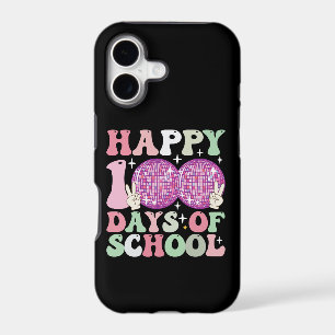 Happy 100 Days Of School Disco Ball Groovy Retro