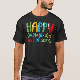 Happy 100 Days Of School For Students Love Math Te T-Shirt