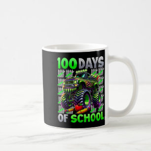 Happy 100 Days Of School Funny Monster Truck Stude Coffee Mug