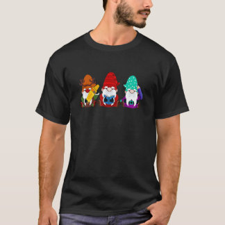 Happy 100 Days Of School Gnomes Cute Kids Teacher T-Shirt