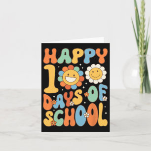 Happy 100 Days Of School Groovy 100th Day Of Schoo Card