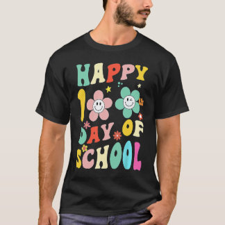 happy 100 Days Of school groovy 100th day school T T-Shirt