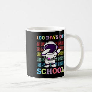 Happy 100 Days Of School Kids Dabbing Astronaut Lo Coffee Mug
