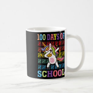 Happy 100 Days Of School Kids Dabbing Unicorn Love Coffee Mug