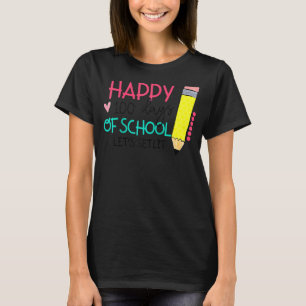Happy 100 Days Of School Let's Get Lit 100 Days Sm T-Shirt
