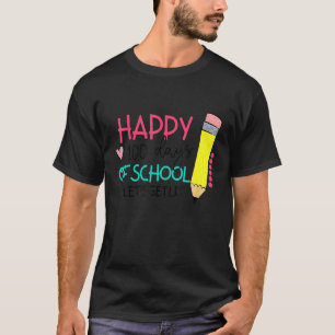 Happy 100 Days Of School Let's Get Lit 100 Days Sm T-Shirt