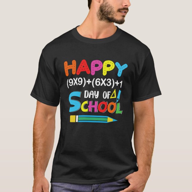 Happy 100 Days Of School Math 2023 T-Shirt (Front)