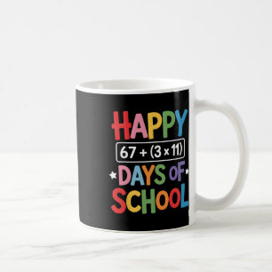 Happy 100 Days Of School Math Equation 100th Day T Coffee Mug
