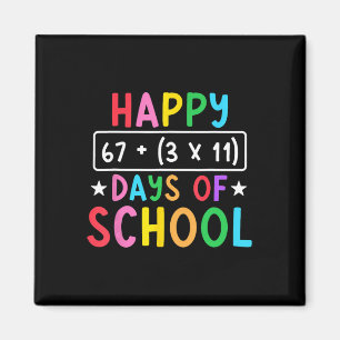 Happy 100 Days Of School Math Equation 100th Day T Magnet