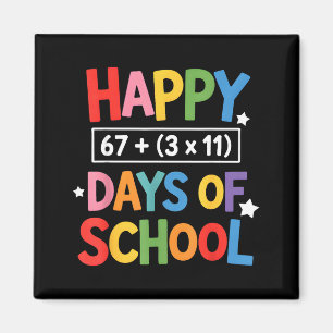 Happy 100 Days Of School Math Equation 100th Day T Magnet