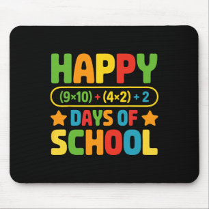 Happy 100 Days Of School Math Equation Teacher Sty Mouse Pad