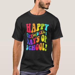 Happy 100 Days Of School Math Formula 100th Day Te T-Shirt